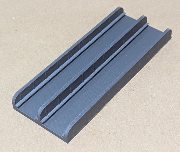 Grey 186mm double line bridge Grey 186mm double line bridge